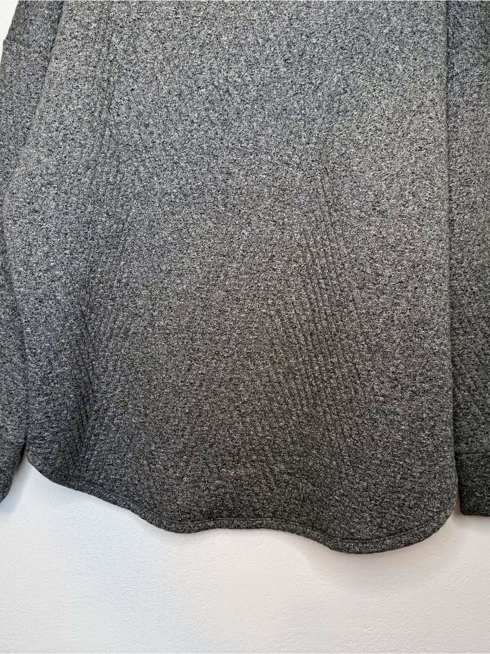 GapFit Quilted Jacquard Half-Zip Pullover New Heather Gray Womens Size Large NWT - Picture 11 of 16
